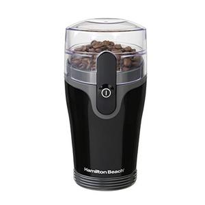 lot 25314 image: Hamilton Beach Fresh Grind 4.5 Oz Electric Coffee Grinder for Beans, Spices and More, Stainless Steel Blades, Black