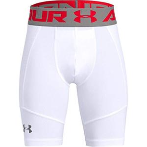 lot 25316 image: Under Armour Boys Utility Shorts , White (100)Graphite , Youth Medium
