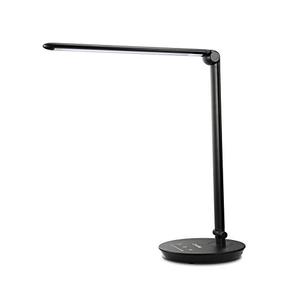 lot 25320 image: Consciot ATL002-US-V1 12W LED Desk Lamp, Dimmable and Adjustable Table, Touch-Sensitive Control Panel, with 5 Lighting Modes 7 Brightness Levels, Timer and 5V2.1A USB Charging Port, Black