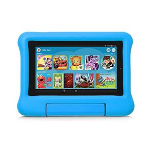 lot 25339 image: Kid-Proof Case for Fire 7 Tablet (Compatible with 9th Generation Tablet, 2019 Release), Blue