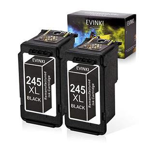lot 25345 image: EVINKI Remanufactured Ink Cartridge PG245XL for Canon PG-245XL PG-243XL Used in PIXMA MX492 MX490 IP2820 MG2420 MG2522 MG2920 MG2922 MG3020 TS302 (2 Black)