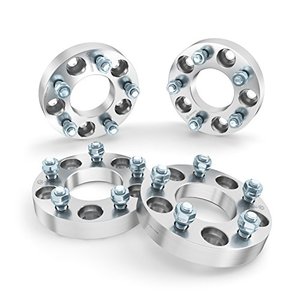 lot 25359 image: RockTrix 4pcs 1 inch Wheel Adapters 5x4.5 to 5x5 (Changes Bolt Pattern) with 73.1mm Bore and Metric 12x1.5 Studs Nuts (5x114.3 to 5x127) 25mm Spacers