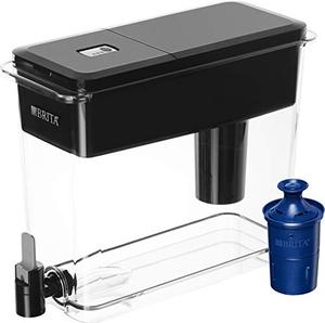 lot 25370 image: Brita Longlast UltraMax Water Filter Dispenser, Jet Black, Extra Large 18 Cup, 1 Count