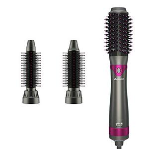 lot 25383 image: Hair Dryer Brush, Hot Air Brush, Interchangeable Hair Dryer & Volumizer, Straighterner and Salon Styler with Three Brush Heads (Romancelink Upgraded)