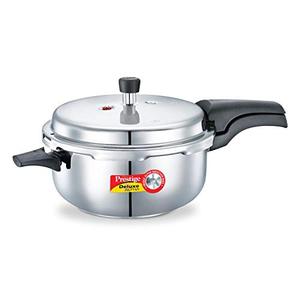 lot 25384 image: Prestige 5L Alpha Deluxe Induction Base Stainless Steel Deep Pressure Pan, 5.0-Liter