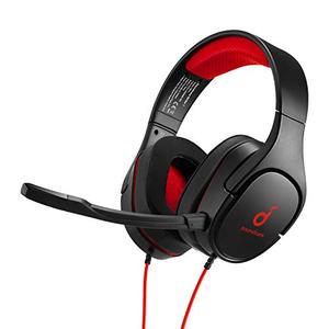 lot 25408 image: Anker Soundcore Strike 1 Gaming Headset, Stereo Sound, Sound Enhancement for FPS Games, Noise Isolating Mic, and Cooling Gel-Infused Cushions, Gaming Headset Compatible with Xbox One, PS4, and PC