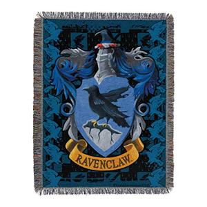 lot 25410 image: Harry Potter Woven Tapestry Throw Blanket, 48 x 60 Inches, Ravenclaw Crest