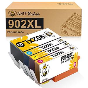 lot 25429 image: CMYBabee Compatible Ink Cartridge Replacement for HP 902XL 902 XL Ink for OfficeJet pro 6968 6978 6958 6962 6954 6960 6970 6979 6950 Printer(Black, Cyan, Magenta, Yellow, 4 Pack)