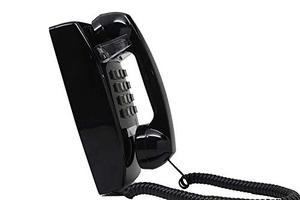 lot 25457 image: Single Line Classic 2554 Wall Mountable Phone with Loud Ringer and Handset Volume Control Switch, Wall Mount Jack Required, Ash