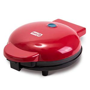 lot 25470 image: Dash DMG8100RD 8 Express Electric Round Griddle for Pancakes, Cookies, Burgers, Quesadillas, Eggs & other on the go Breakfast, Lunch & Snacks, with Indicator Light  Included Recipe Book, Red
