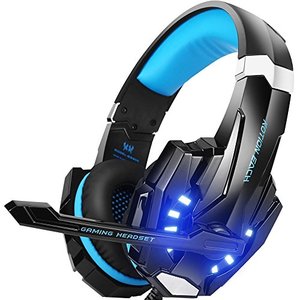 lot 25497 image: BENGOO G9000 Gaming Headset Professional 3.5mm PC LED Light Game Bass Headphones Stereo Noise Isolation Over-ear Headset Headband with Mic Microphone For PS4 Laptop Computer and Smart Phone