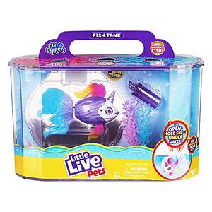 lot 25517 image: Little Live Pets Lil Dippers Playset - Magical Water Activated Unboxing and Interactive Feeding Experience - Exclusive Unicorn Fish  for Ages 5