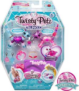 lot 25521 image: Twisty Petz, Series 3 Blingz, Kitty & Cat Customizable Bracelet Set For Kids Aged 4 & Up