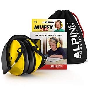 lot 25531 image: Alpine Muffy Ear Defender Kids - Hearing Protection for Children and Toddlers - Earmuffs to prevent hearing damage and reduce noise - Robust and easy to store - Comfortable fit - SmileYellow
