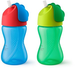 lot 25536 image: Philips Avent My Bendy Straw Cup, 10 Oz, 2 Pack