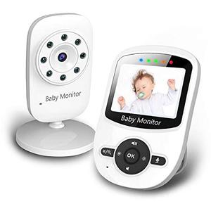 lot 25546 image: Newbaby 2.4 Video Baby Monitor with Digital Color Camera, Wireless View Video, Two-Way Talk, Lullabies, Infrared Night Vision, Temperature Monitoring, Feeding Alarm (SM24)