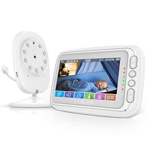 lot 25550 image: Baby Monitor, UOKIER 4.3 Video Baby Monitor with Camera and Audio, 1000ft Range, VOX Mode, Two-Way Audio, Night Vision, Zoom, Temperature Monitoring, Lullabies
