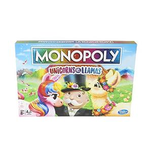 lot 25559 image: Monopoly Unicorns Vs. Llamas Board Game For Ages 8 & Up