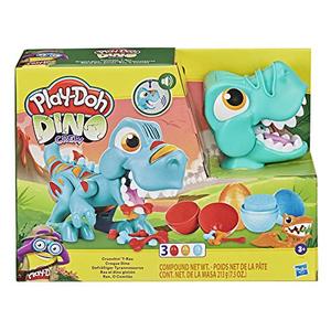 lot 25567 image: Play-Doh Dino Crew Crunchin T-Rex Toy for Kids 3 Years and Up with Funny Dinosaur Sounds and 3 Eggs, 2.5 Ounces Each, Non-Toxic