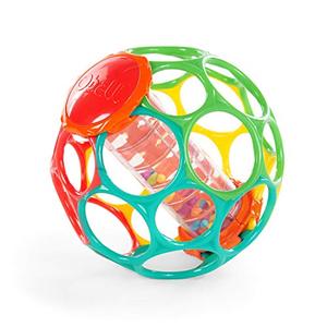 lot 25571 image: Oball Rainstick Rattle, Orange, 6.0 x 6.0 x 6.0,