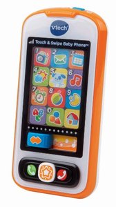 lot 25582 image: VTech Touch and Swipe Baby Phone, Orange