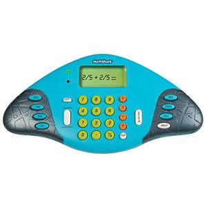 lot 25594 image: Educational Insights MathShark Electronic Math Game Practice Addition, Subtraction, Multiplication & Division, Fractions, Decimals & Percentages, Ages 6