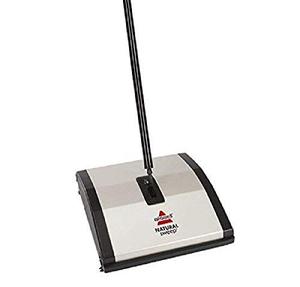 lot 25602 image: Bissell Natural Sweep Carpet and Floor Sweeper with Dual Rotating System and 2 Corner Edge Brushes, 92N0A, Silver