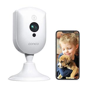 lot 25624 image: Baby Monitor, Conico 1080P Home Security Indoor Camera with Sound Motion Detection IR Night Vision, Pet Camera with 2- Way Audio 8X Zoom, WiFi Camera Cloud Service Compatible with Alexa
