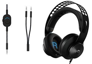 lot 25625 image: Lenovo Legion H300 Stereo Gaming Headset, Noise-Cancelling Mic, Memory Foam & PU Leather Earcups, Stainless Steel Headband, PC, PS4, Xbox One, Nintendo Switch, Mac, GXD0T69863, Black