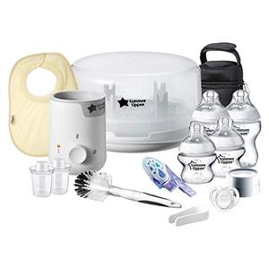 lot 25630 image: Tommee Tippee All In One Complete Newborn Baby Bottle Feeding Gift Set, White