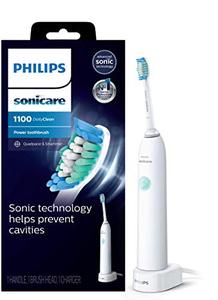 lot 25636 image: Philips Sonicare DailyClean 1100 Rechargeable Electric Toothbrush, White HX341104