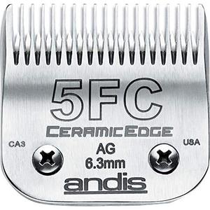 lot 25637 image: Andis CeramicEdge Carbon-Infused Steel Pet Clipper Blade, Size-5FC, 14-Inch Cut Length (64370)