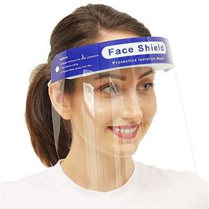 lot 25649 image: Face Shield Safety Reusable 4PCS Updated Version Anti-Fog Wide Visor Spitting Anti-Fog Lens Lightweight Face Shield with for Men and Women