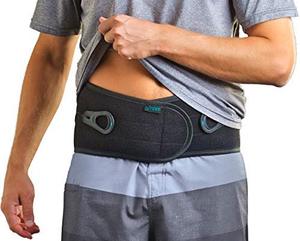 lot 25700 image: Aspen Lumbar Support Back Brace, Patented Pulley System for Targeted Compression, Back Braces for Lower Back Pain Relief for Herniated Disc, Sciatica, Scoliosis for Men & Women, Medium
