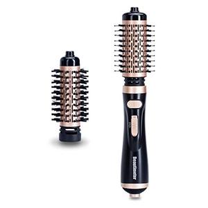lot 25703 image: Beautimeter Hair Dryer Brush, 3-in-1 Round Hot Air Spin Brush Kit for Styling and Frizz Control, Negative Ionic Blow Hair Dryer Brush Volumizer, 2 Detachable Auto-Rotating Curling Brush, Black & Gold