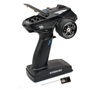 lot 25738 image: DUMBORC-X6 2.4Ghz 6 Channel RC Transmitter with Gyro Inside Receiver Low Power Alarm and Out of Control Protections Radio Controller for Remote CarBoatTank Mixed Mode Remote Controller
