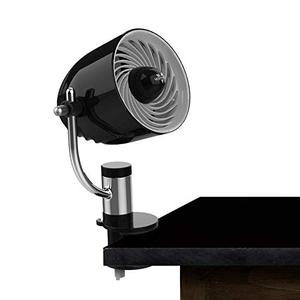 lot 25119 image: Vornado PivotC Personal Air Circulator Clip On Fan with Multi-Surface Mount, Black