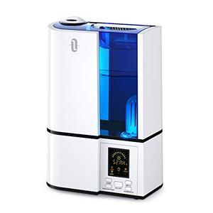 lot 25122 image: TaoTronics Humidifiers, 4L Cool Mist Ultrasonic Humidifier for Bedroom Home Large Room Baby Room, Quiet Operation, LED Display with Humidistat, Waterless Auto Shut-off (1.06 Gallon, US 110V)