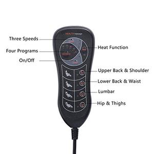 lot 25716 image: Vibration Back Massager, Back Massage Cushion, 10 Vibrating Nodes to Release Stress and Fatigue, for Home and Office Use