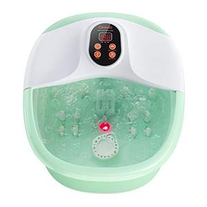 lot 25720 image: Carevas Foot Bath Massager, Heated Foot Soaker with O2 Bubbles, 14 Massaging Rollers for Tired Feet Stress Relief Home Use