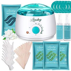 lot 25729 image: ILansley Waxing Kit for Women Men Coarse Hair Removal with Moisturizing Aloe Formulas Hard Stripless Wax Beads, Relaxing Wax Kit for Legs, Face, Underarm, Bikini, Brazilian