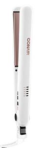 lot 25753 image: Conair Double Ceramic Flat Iron, 1 Inch, WhiteRose Gold