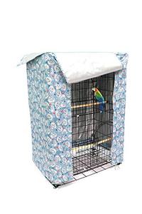 lot 25761 image: Large Bird Cage Cover Good Night Parakeet Cage Cover Washable Parrot Cage Shield (Blue Medium Size)