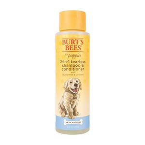 lot 25764 image: Burts Bees Dog Shampoo for Puppies, 2 in 1 Shampoo and Conditioner, Buttermilk and Linseed Oil, 16 Oz