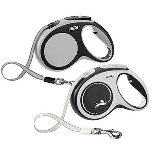 lot 25784 image: FLEXI New Comfort Retractable Dog Leash (Tape), 16 ft, Medium, GreyBlack