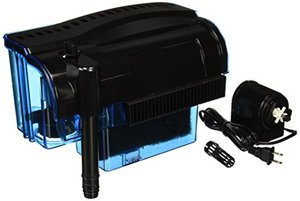 lot 25791 image: Penn-Plax Cascade Hang-on Aquarium Filter with Quad Filtration System Cleans Up to 100 Gallon Tank (CPF5)