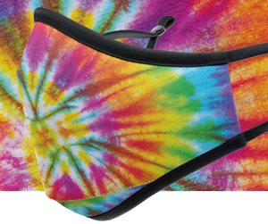 lot 25161 image: 2 Pack Tie Dye Facemask