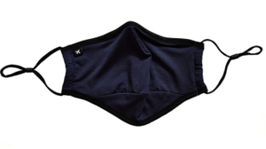 lot 25329 image: BREASY REUSABLE & WASHABLE FACEMASKS FITTED WITH ADJUSTABLE EAR LOOPS. BLACK SET OF 2