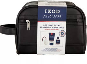 lot 25393 image: IZOD ATHLETICS 4PC TRAVEL SIZE KIT FOR MEN