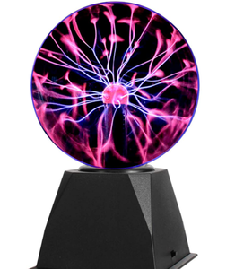 lot 25527 image: Gresus 6 Inch Magic Plasma Ball Lamp - Touch & Sound Sensitive Interactive USB Powered Plasma Lamp Nebula Sphere Globe, Science Educational Gift for DecorationsPartiesBedroom